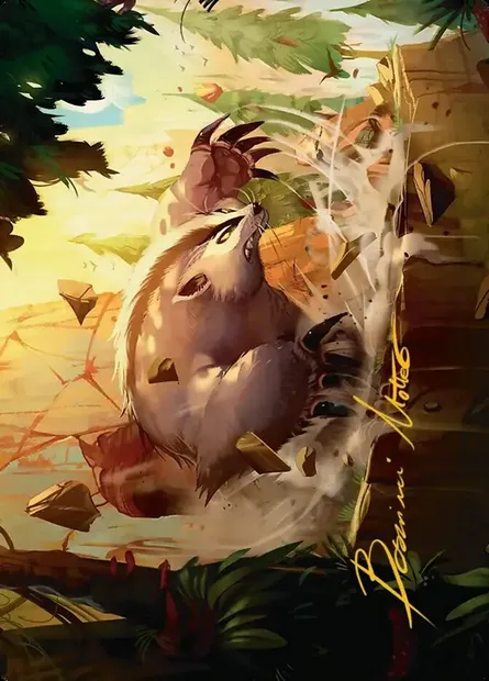 Badgermole // Badgermole, Magic card ATLA 12 — Avatar: the Last Airbender Art Series set