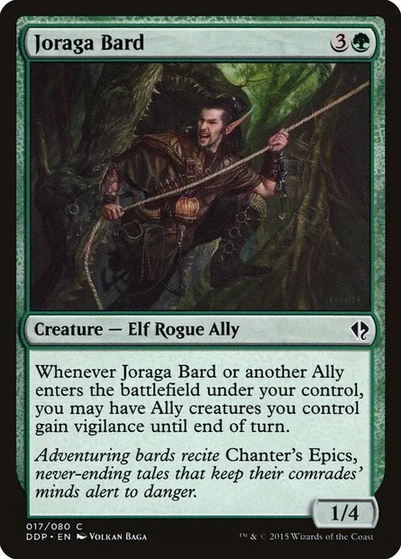 Joraga Bard, Magic card DDP 17 — Duel Decks: Zendikar vs. Eldrazi set