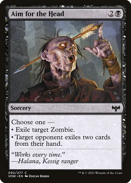 Aim for the Head, Magic card VOW 92 — Innistrad: Crimson Vow set