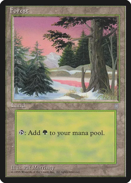 Forest, Magic card ICE 381 — Ice Age set