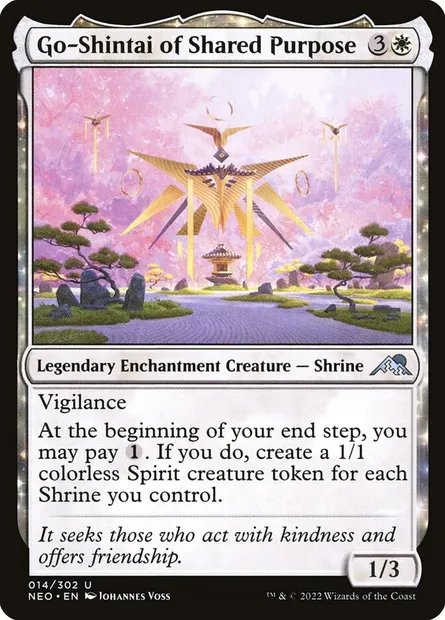 Go-Shintai of Shared Purpose, Magic card NEO 14 — Kamigawa: Neon Dynasty set