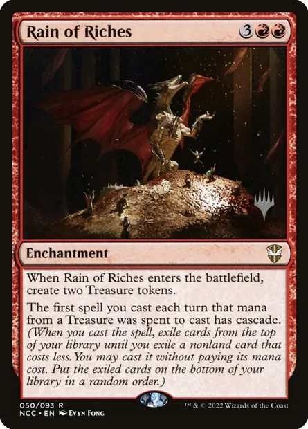 Rain of Riches, Magic card PNCC 50p — New Capenna Commander Promos set