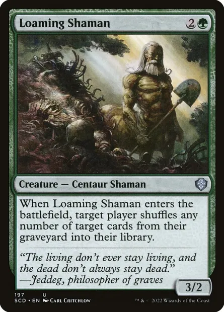 Loaming Shaman, Magic card SCD 197 — Starter Commander Decks set