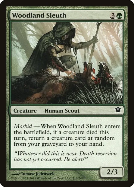 Woodland Sleuth, Magic card ISD 210 — Innistrad set