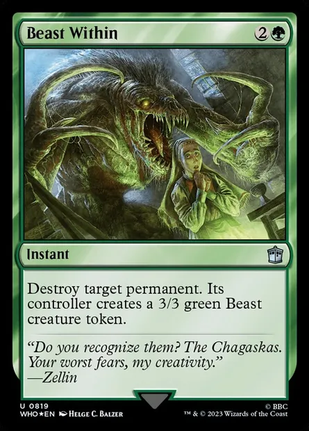 Beast Within, Magic card WHO 819 — Doctor Who set