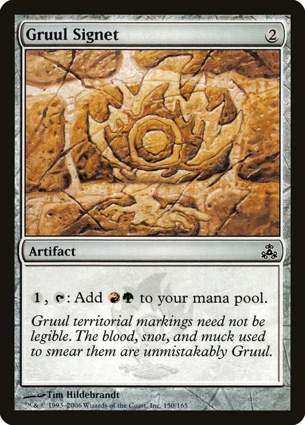Cachet de Gruul, carte Magic GPT 150 — extension Le Pacte des Guildes