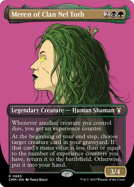 Meren of Clan Nel Toth, Magic card CMM 685 — Commander Masters set