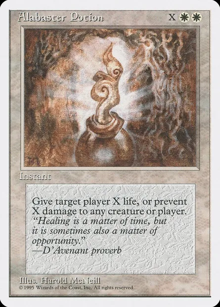 Alabaster Potion, Magic card 4ED 1 — Fourth Edition set