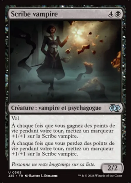 Scribe vampire, carte Magic J25 505 — extension Foundations Jumpstart