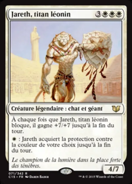Jareth, titan léonin, carte Magic C15 71 — extension Commander 2015