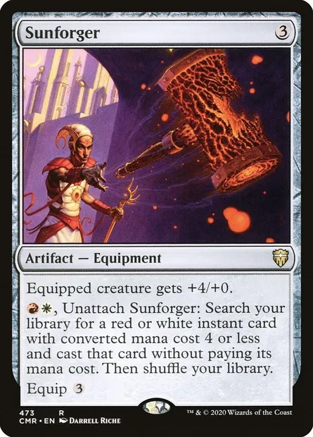 Sunforger, Magic card CMR 473 — Commander Legends set