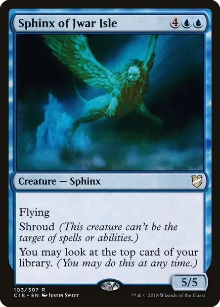 Sphinx of Jwar Isle, Magic card C18 103 — Commander 2018 set
