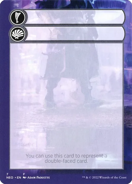 Double-Faced Substitute Card, Magic card SNEO 7 — Kamigawa: Neon Dynasty Substitute Cards set