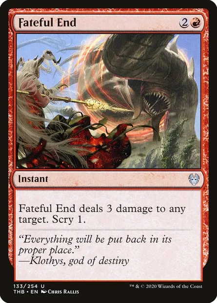 Fateful End, Magic card THB 133 — Theros Beyond Death set