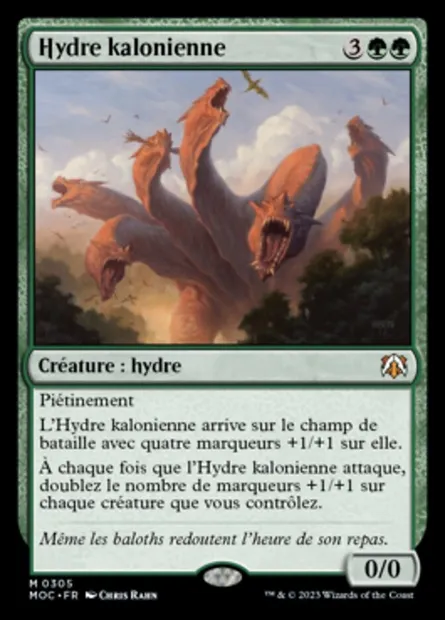 Hydre kalonienne, carte Magic MOC 305 — extension March of the Machine Commander