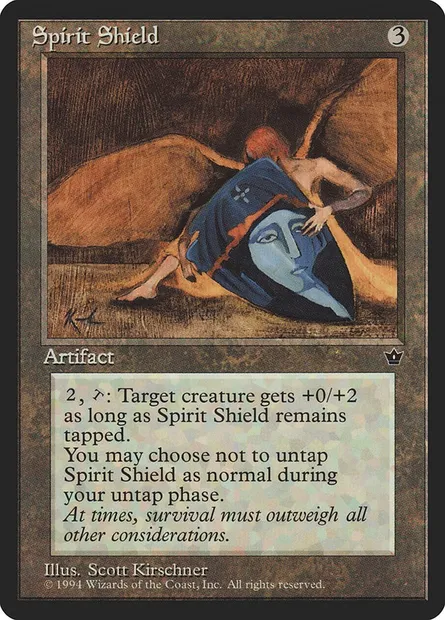 Spirit Shield, Magic card FEM 90 — Fallen Empires set