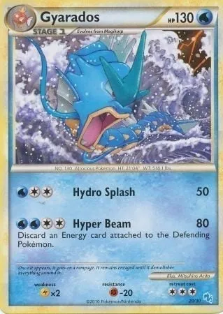 Léviator, carte Pokémon TK4G 020 — extension HS Trainer Kit (Gyarados)