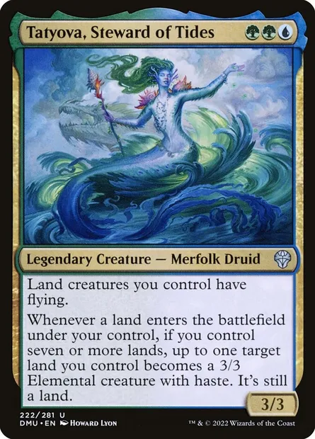 Tatyova, Steward of Tides, Magic card DMU 222 — Dominaria United set