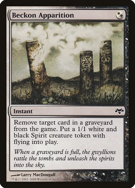Beckon Apparition, Magic card EVE 82 — Eventide set