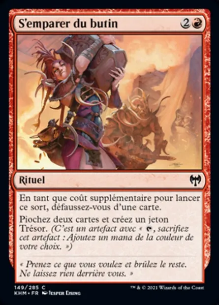 S'emparer du butin, carte Magic KHM 149 — extension Kaldheim