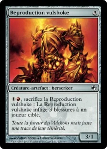Reproduction vulshoke, carte Magic SOM 221 — extension Cicatrices de Mirrodin