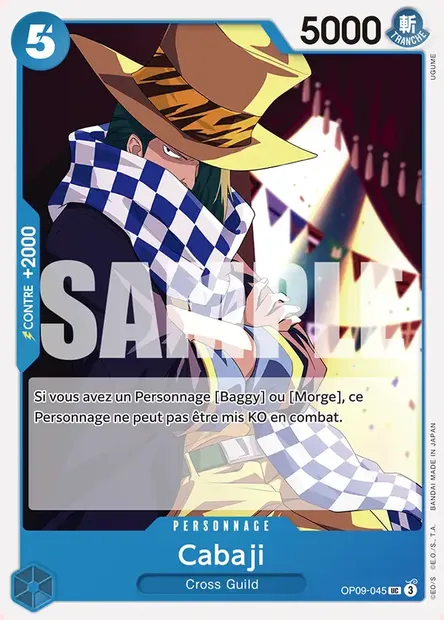 Cabaji, carte One Piece OP09-045 — extension LES NOUVEAUX EMPEREURS