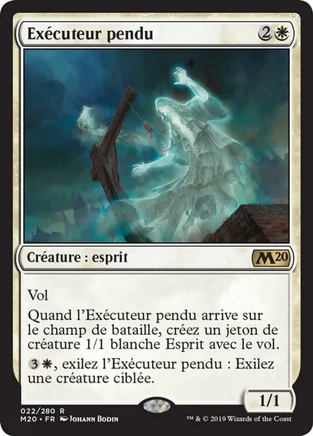 Exécuteur pendu, carte Magic M20 22 — extension Core Set 2020