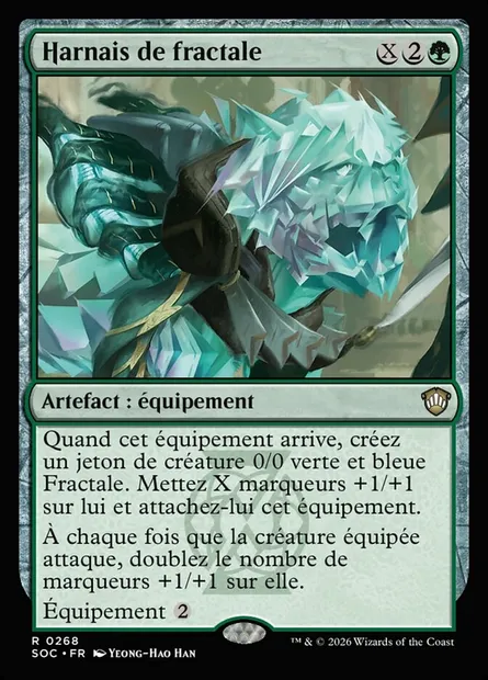 Harnais de fractale, carte Magic SOC 268 — extension Secrets of Strixhaven Commander