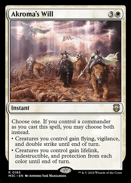 Akroma's Will, Magic card M3C 165 — Modern Horizons 3 Commander set