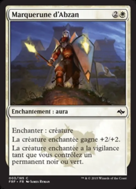 Marquerune d'Abzan, carte Magic FRF 3 — extension Destin reforgé