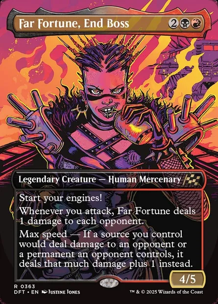 Far Fortune, End Boss, Magic card DFT 363 — Aetherdrift set