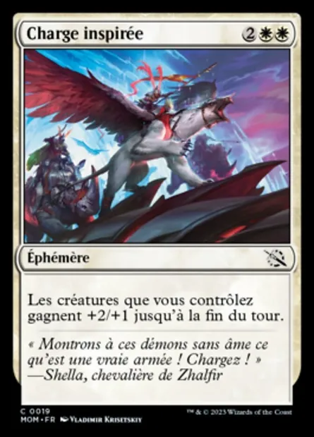 Charge inspirée, carte Magic MOM 19 — extension L'invasion des machines