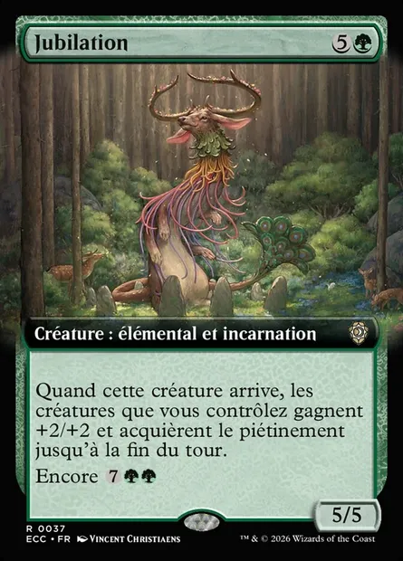 Jubilation, carte Magic ECC 37 — extension Lorwyn Eclipsed Commander