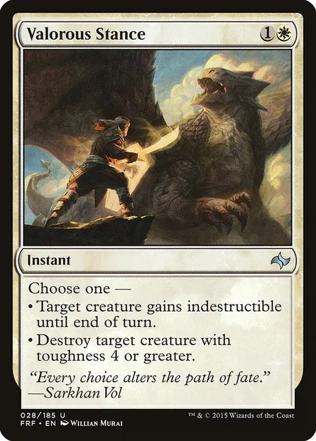 Valorous Stance, Magic card FRF 28 — Fate Reforged set