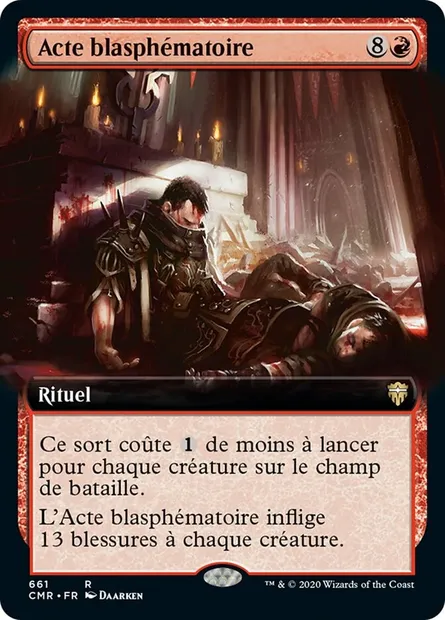 Acte blasphématoire, carte Magic CMR 661 — extension Commander Legends