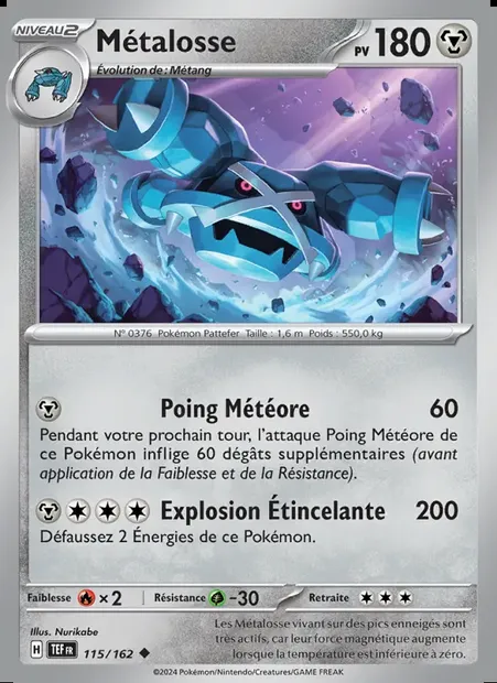 Métalosse, carte Pokémon TEF 115 — extension Forces Temporelles