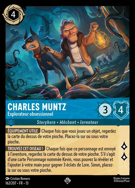 Charles Muntz - Explorateur obsessionnel, carte Disney Lorcana CH13-162 — extension Invasion Epineuse!