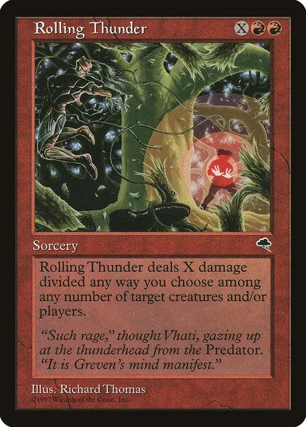 Rolling Thunder, Magic card TMP 198 — Tempest set