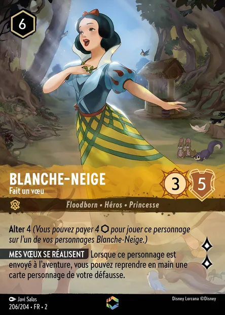 Blanche-Neige - Fait un vœu, carte Disney Lorcana CH2-206 — extension L'Ascension des Floodborn