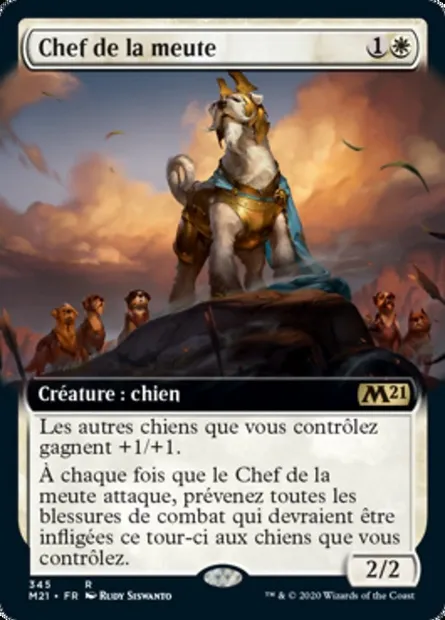 Chef de la meute, carte Magic M21 345 — extension Core Set 2021