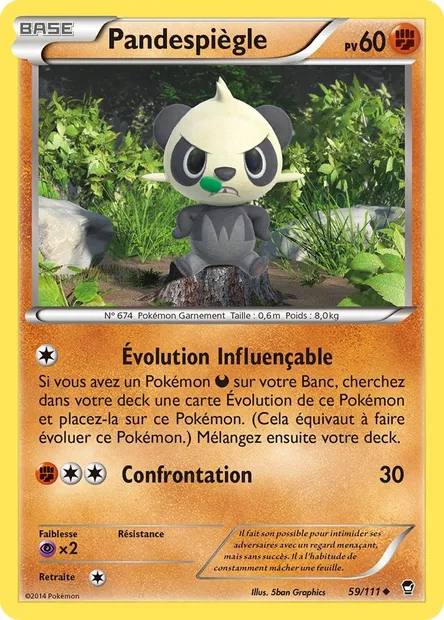 Pandespiègle, carte Pokémon FFI 59 — extension Poings Furieux
