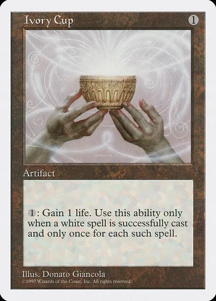 Ivory Cup, Magic card 5ED 380 — Fifth Edition set