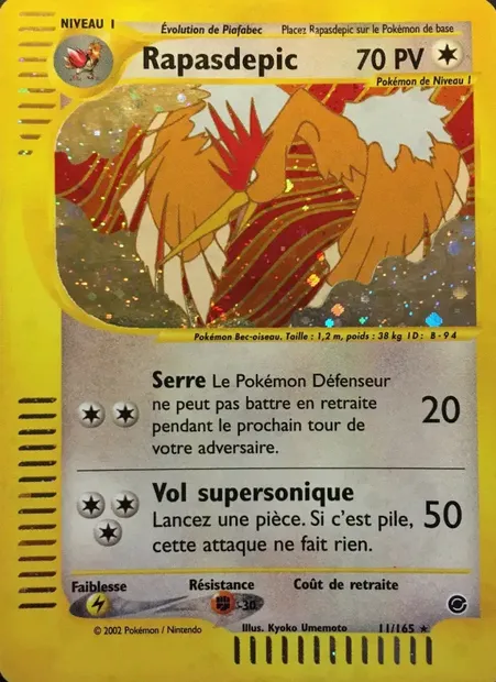 Rapasdepic, carte Pokémon EX 11 — extension Expedition