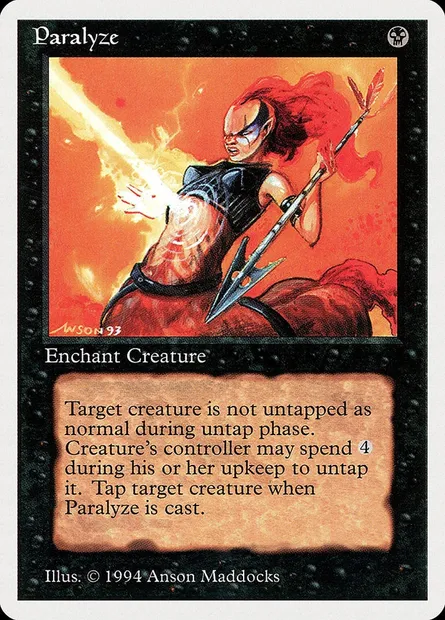 Paralyze, Magic card SUM 121 — Summer Magic / Edgar set