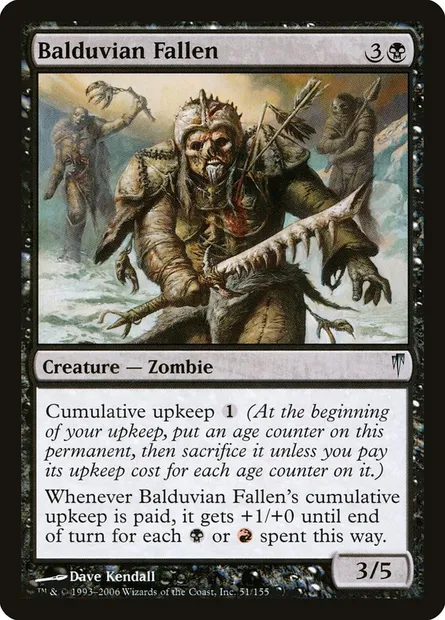 Balduvian Fallen, Magic card CSP 51 — Coldsnap set