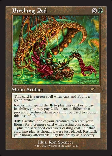 Cosse de gestation, carte Magic SLD 2349 — extension Secret Lair Drop