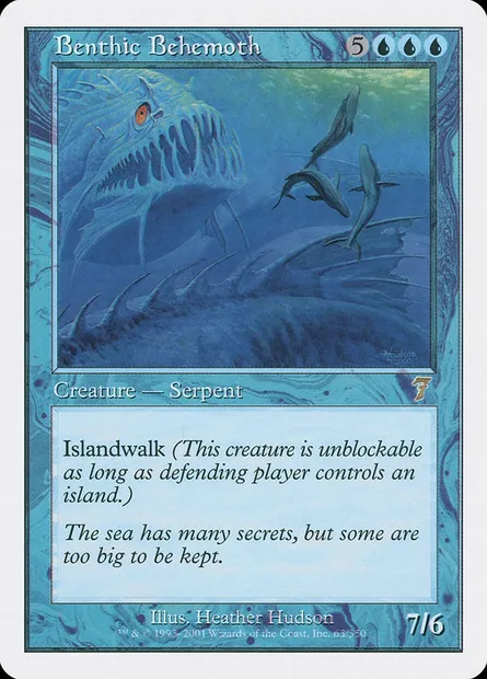 Benthic Behemoth, Magic card 7ED 63 — Seventh Edition set