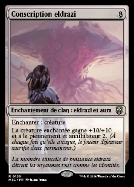 Conscription eldrazi, carte Magic M3C 155 — extension Modern Horizons 3 Commander