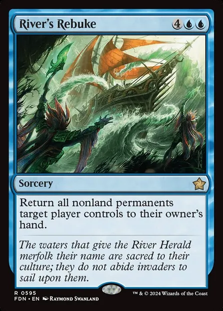 River's Rebuke, Magic card FDN 595 — Foundations set