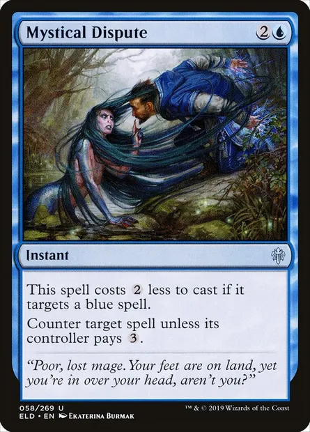 Mystical Dispute, Magic card ELD 58 — Throne of Eldraine set